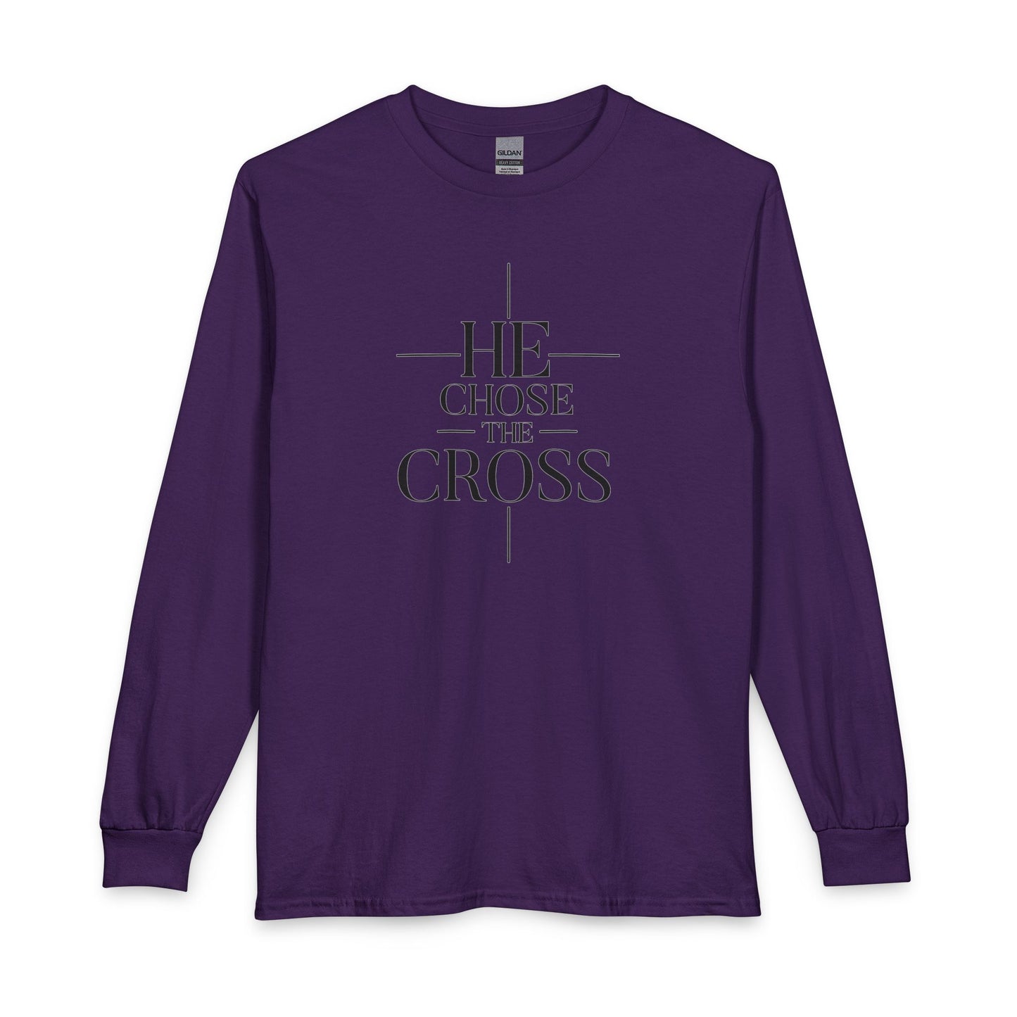 He Chose The Cross Christian Long Sleeve Shirt