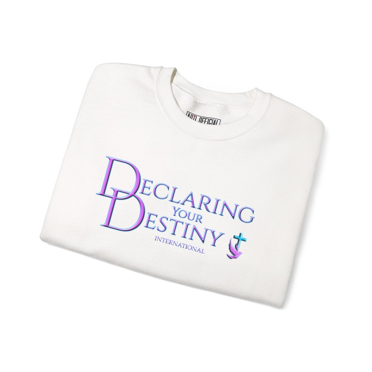 Declaring Your Destiny Purple & Teal logo Unisex Heavy Blend™ Crewneck Sweatshirt
