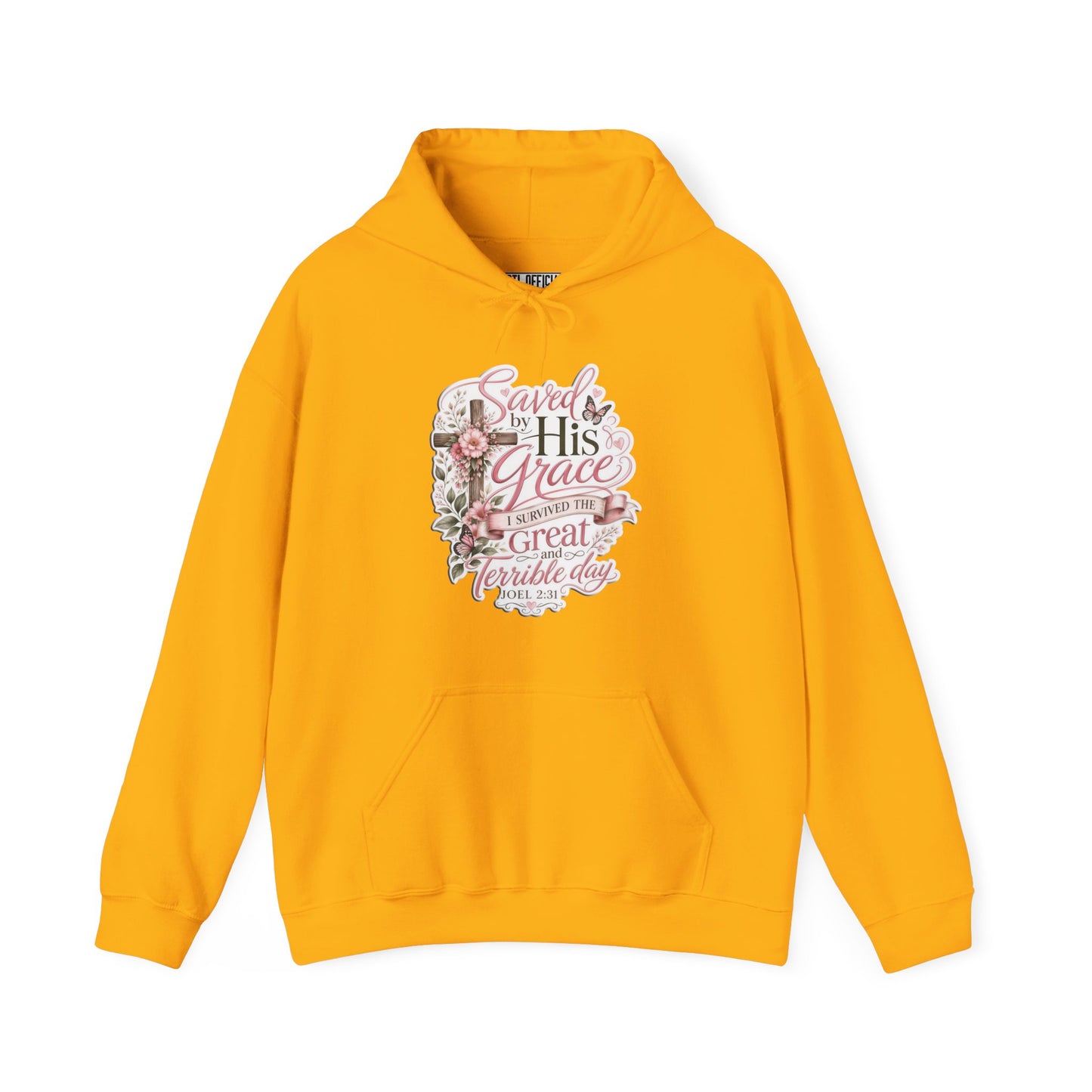 Grace in Bloom – I Survived the Great and Terrible Day (Joel 2:31) Christian Hoodie
