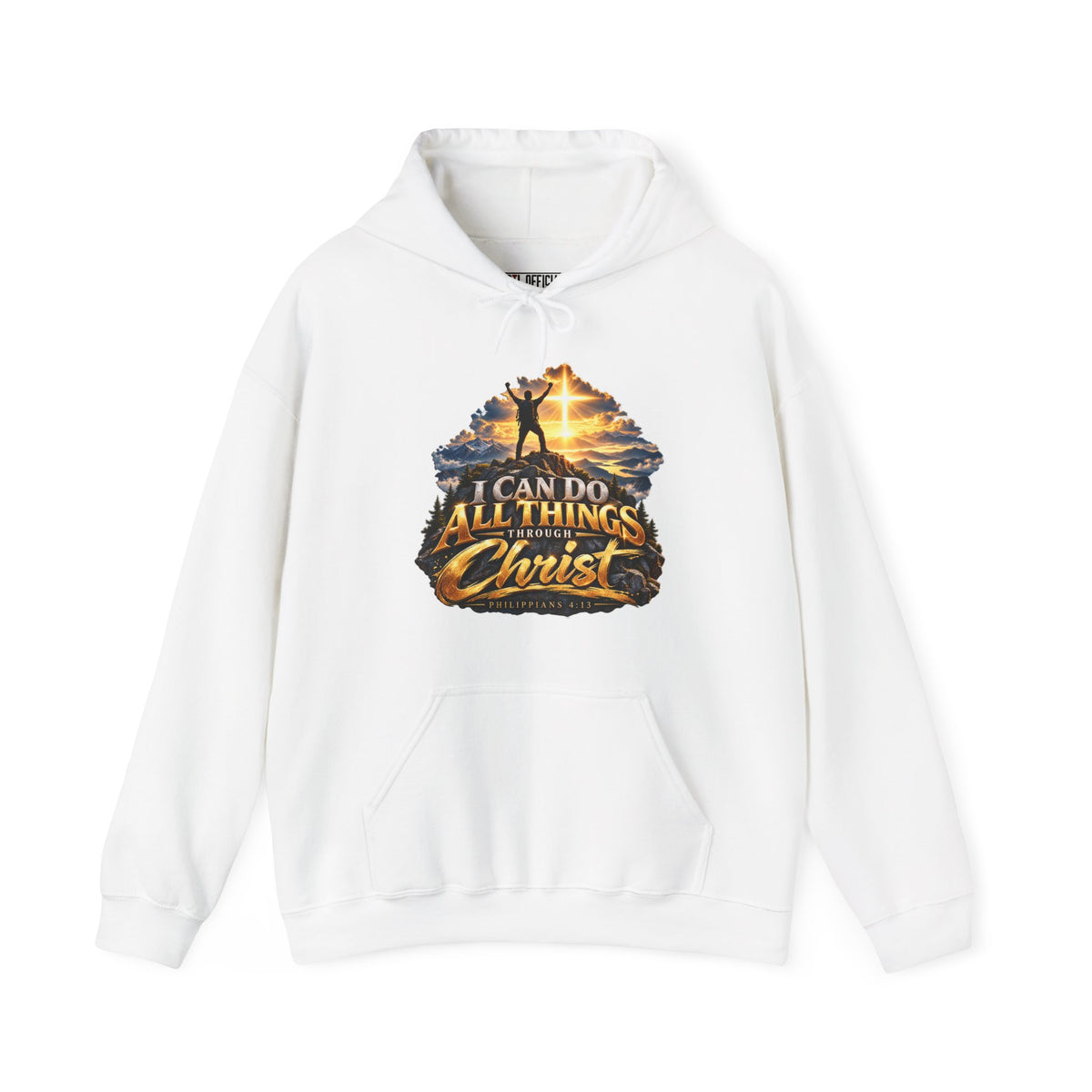 Shop the I Can Do All Things Through Christ – Philippians 4:13 Christian Hoodie.