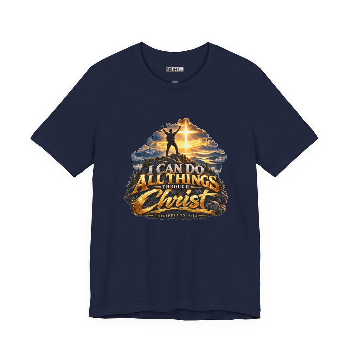 I Can Do All Things Through Christ – Philippians 4:13 Victory Design Christian T-shirt