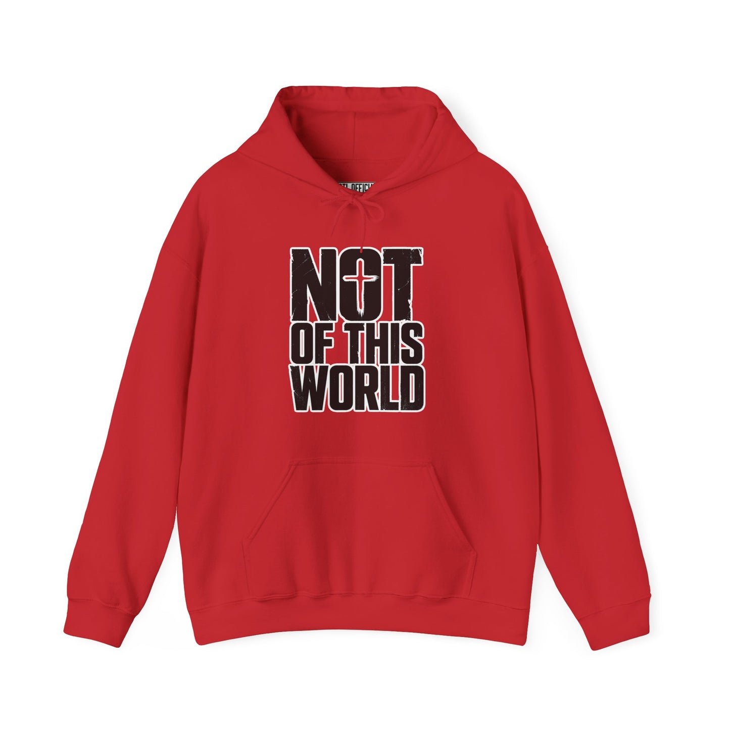 Not Of This World Black Text Christian Hoodie