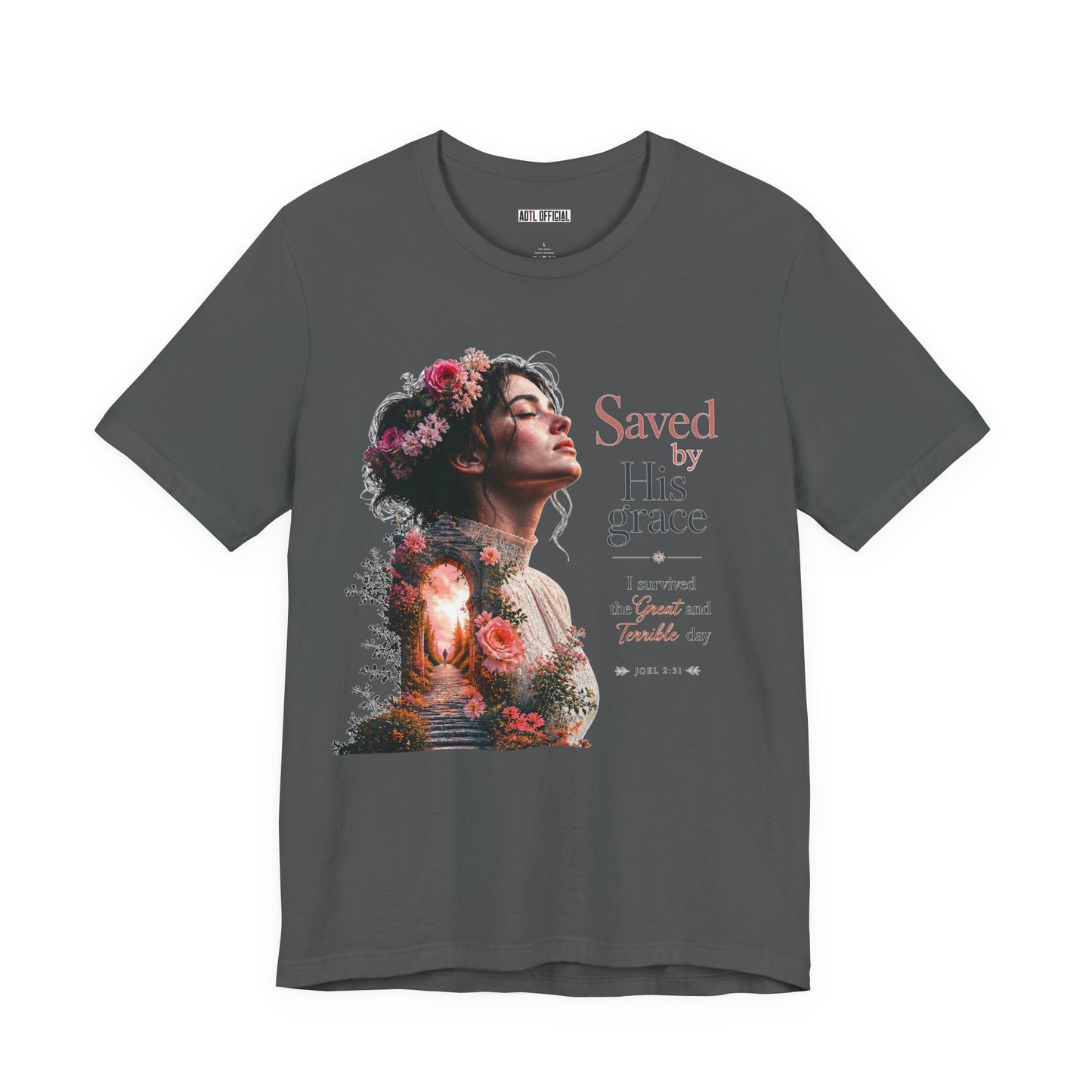 Pathway of Grace – I Survived the Great and Terrible Day (Joel 2:31) Unisex Short Sleeve Tee