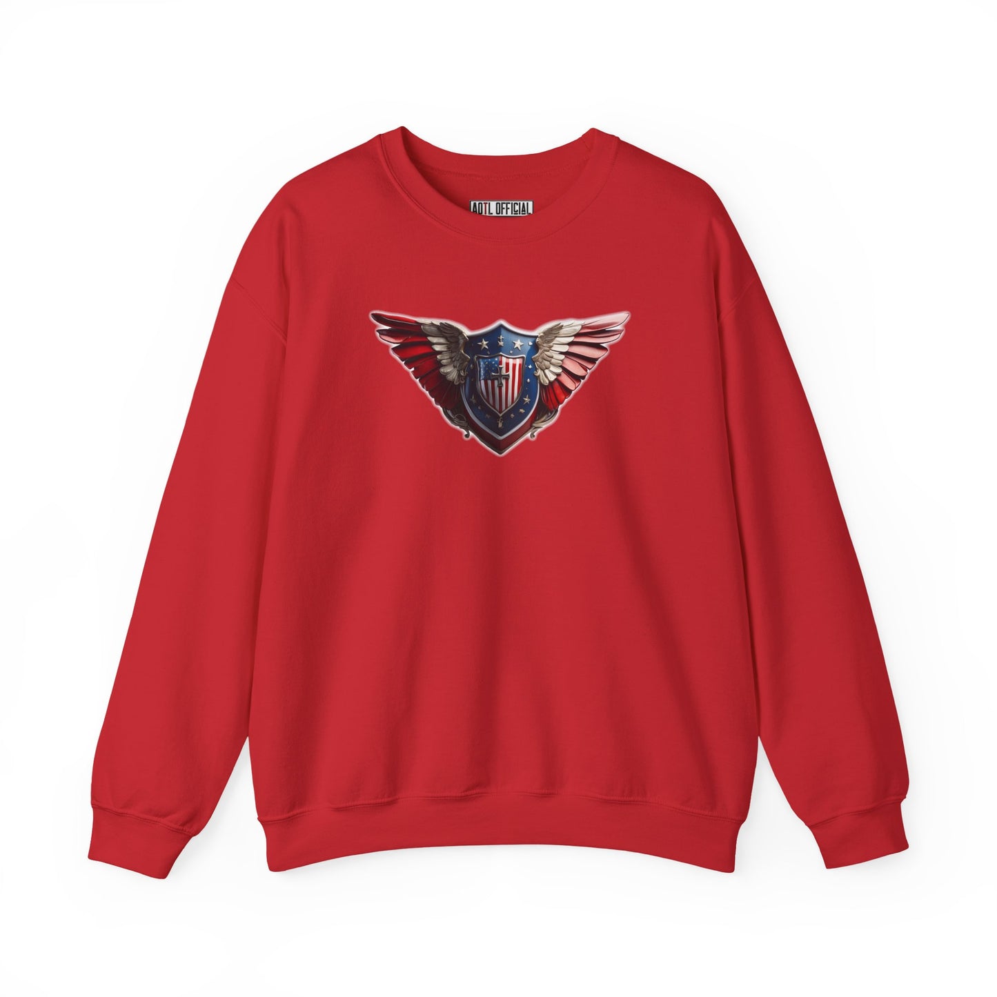 3D Winged Shield Unisex Heavy Blend™ Crewneck Sweatshirt