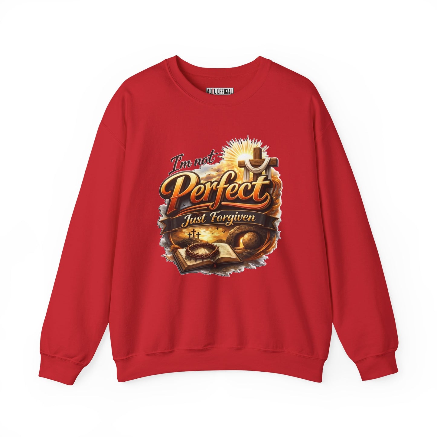 I'm Not Perfect, Just Forgiven  Version 2 Unisex Heavy Blend™ Crewneck Sweatshirt