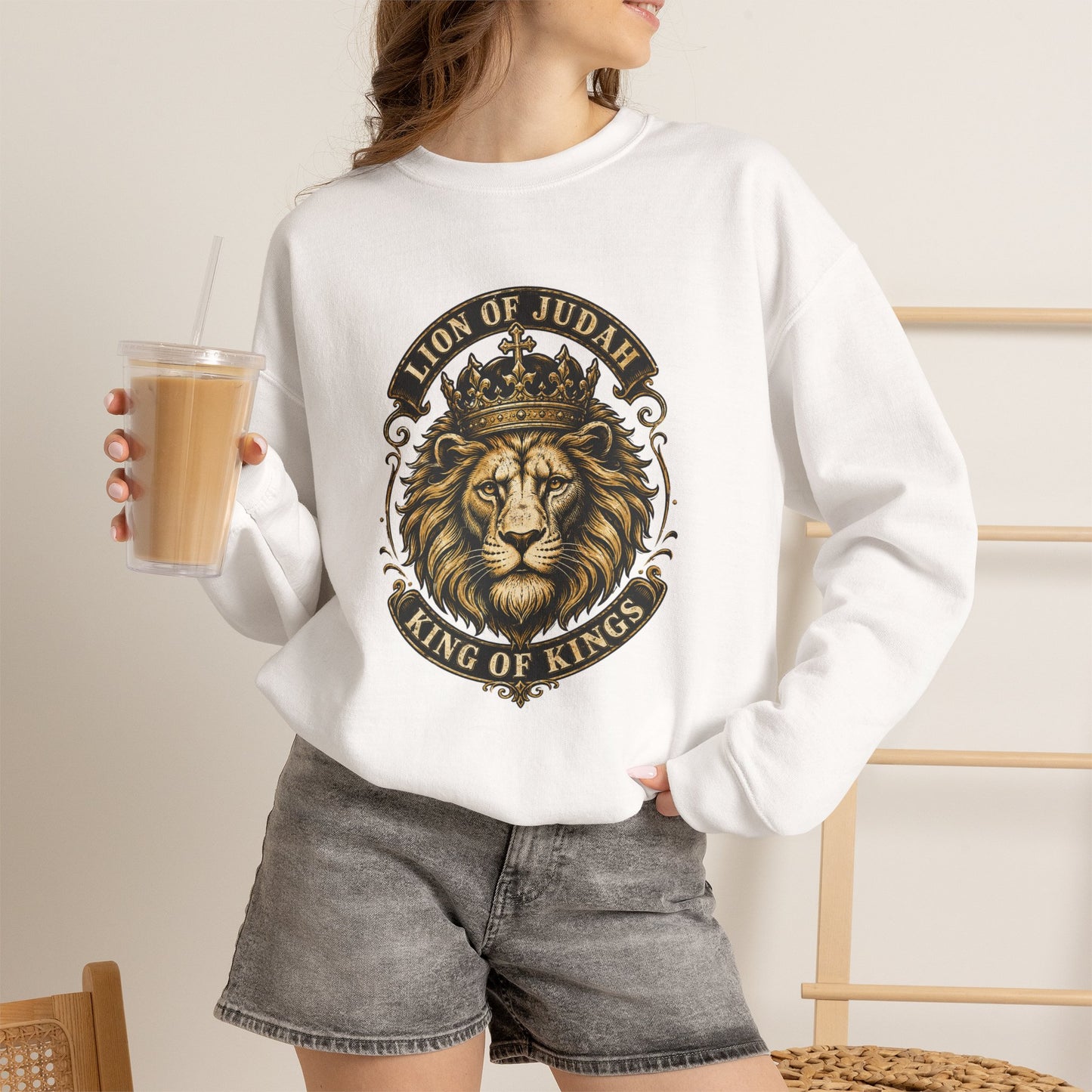 Lion of Judah – King of Kings Christian  Sweatshirt