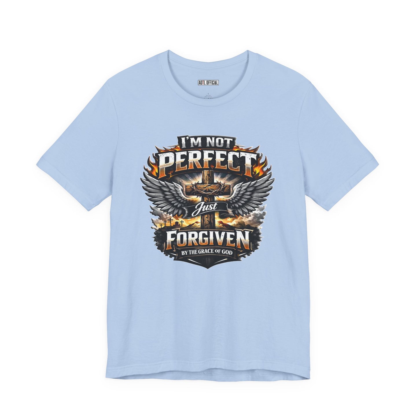I'm Not Perfect, Just Forgiven  Unisex Short Sleeve Tee
