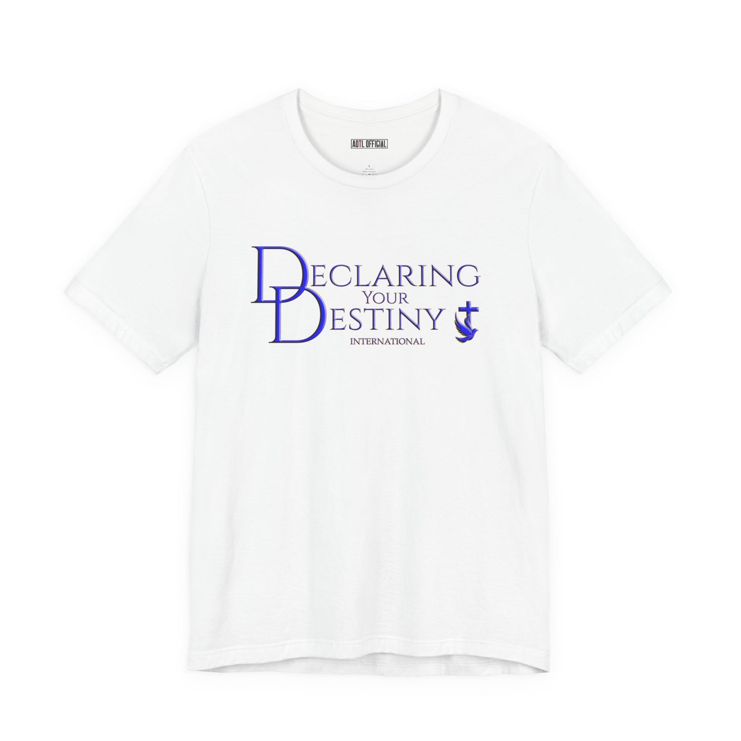 Declaring Your Destiny Blue & Gold logo/Philippians 4:13