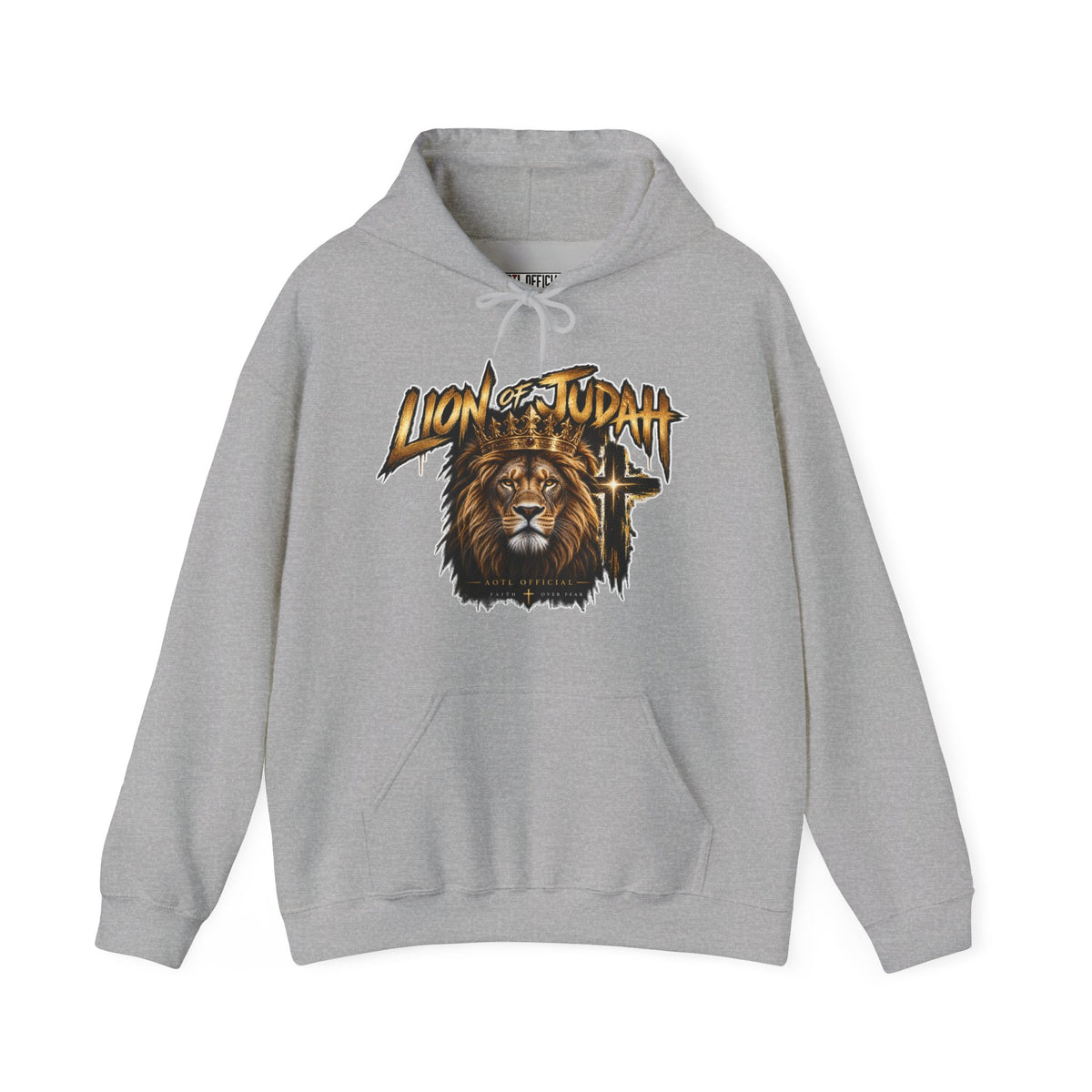 Lion of Judah — Faith Over Fear Christian Hoodie