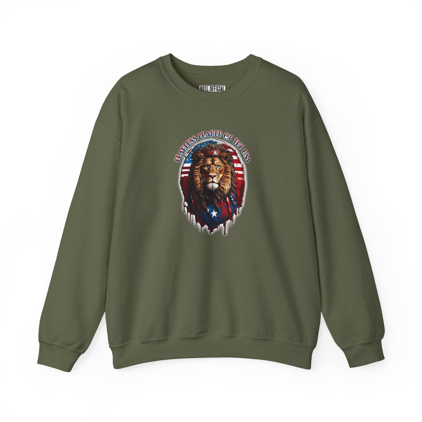 Fearless Leader of Faith  Lion of Judah  Unisex Heavy Blend™ Crewneck Sweatshirt