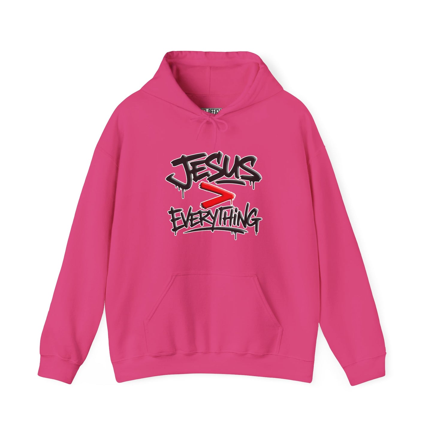 Jesus > Everything Graffiti Christian Hoodie
