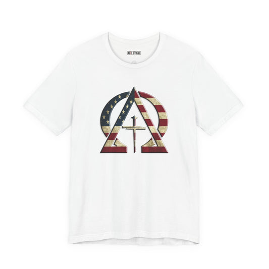 Alpha & Omega Vintage United States Of America Unisex Short Sleeve Tee
