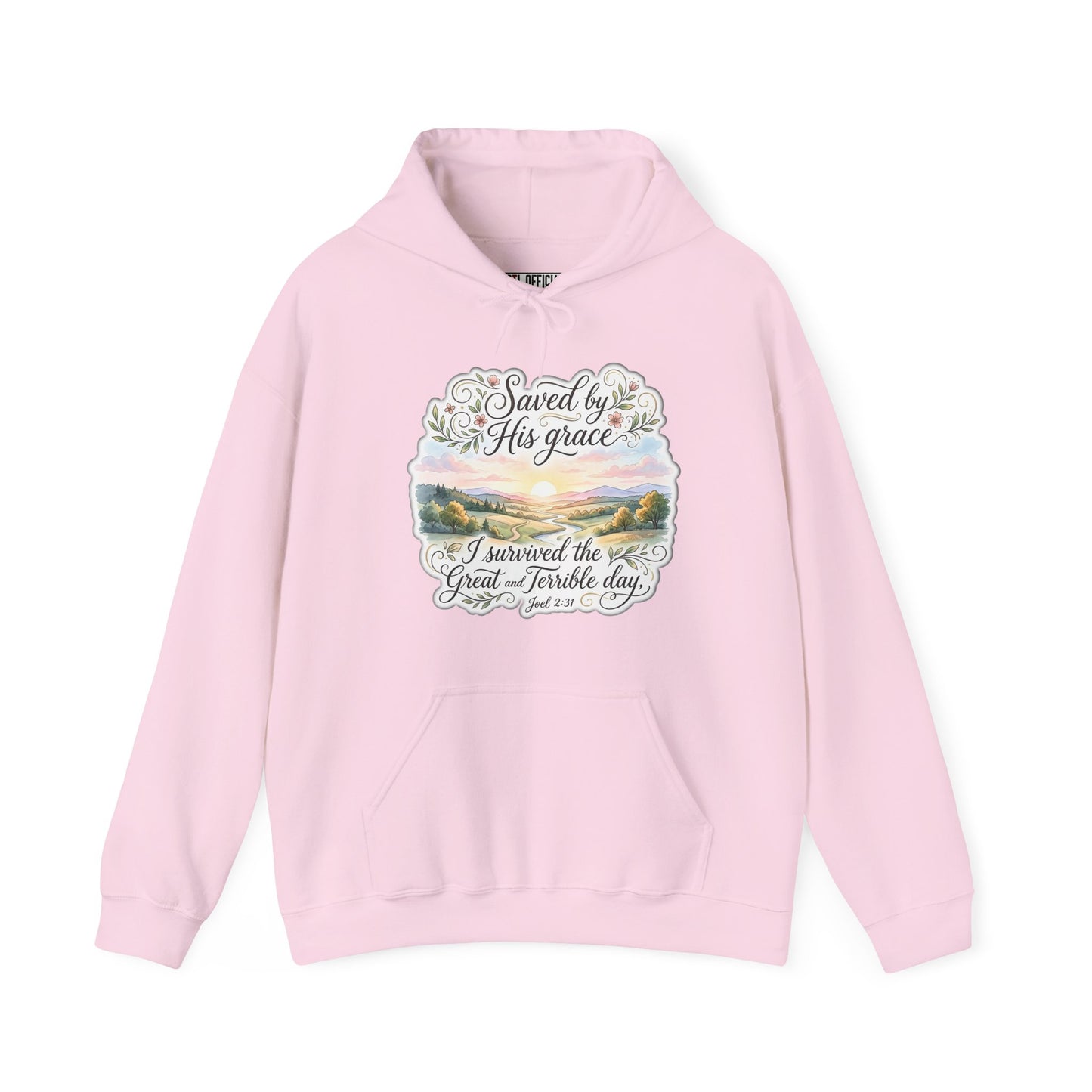 Grace Beyond the Horizon – I Survived the Great and Terrible Day (Joel 2:31) Christian Hoodie