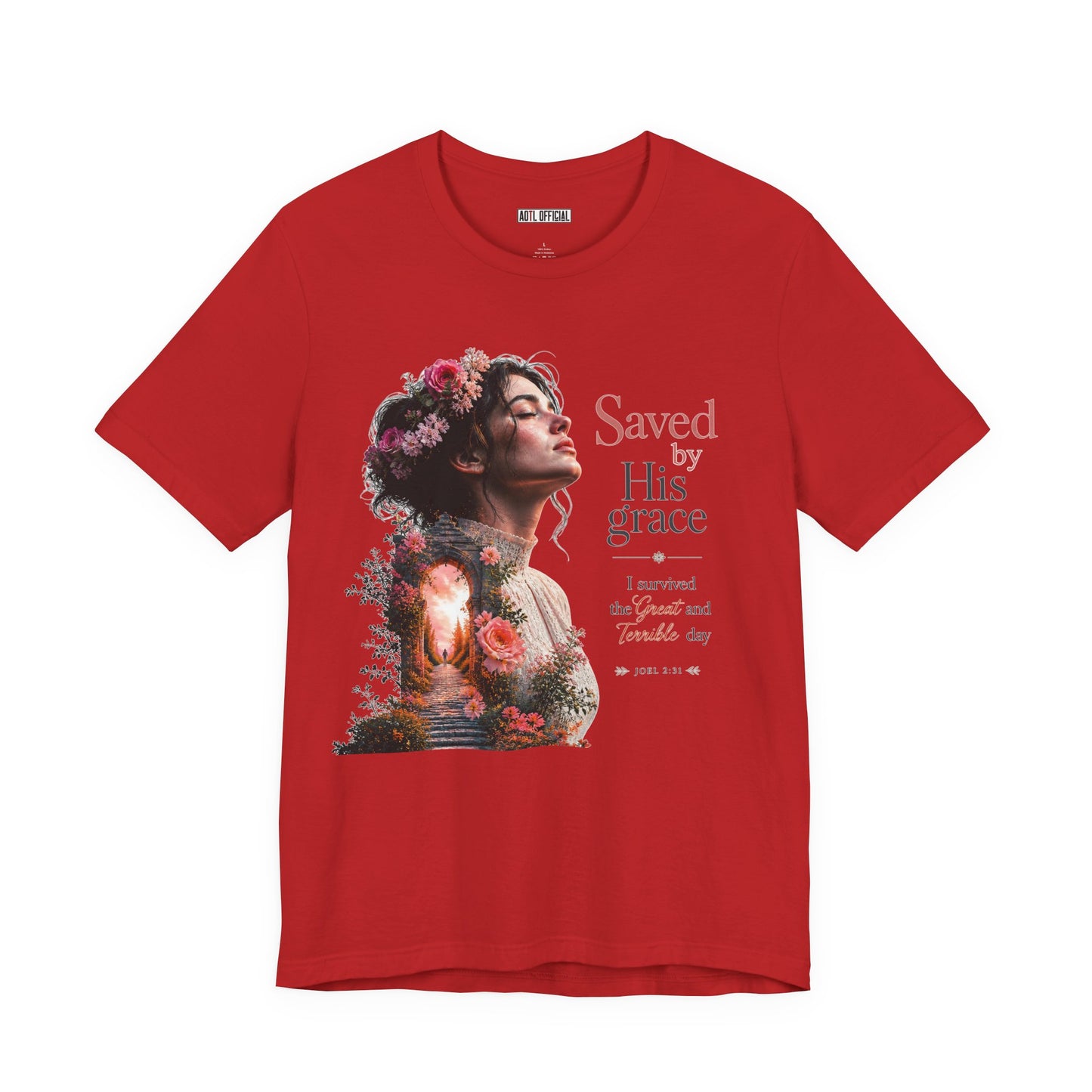 Pathway of Grace – I Survived the Great and Terrible Day (Joel 2:31) Unisex Short Sleeve Tee