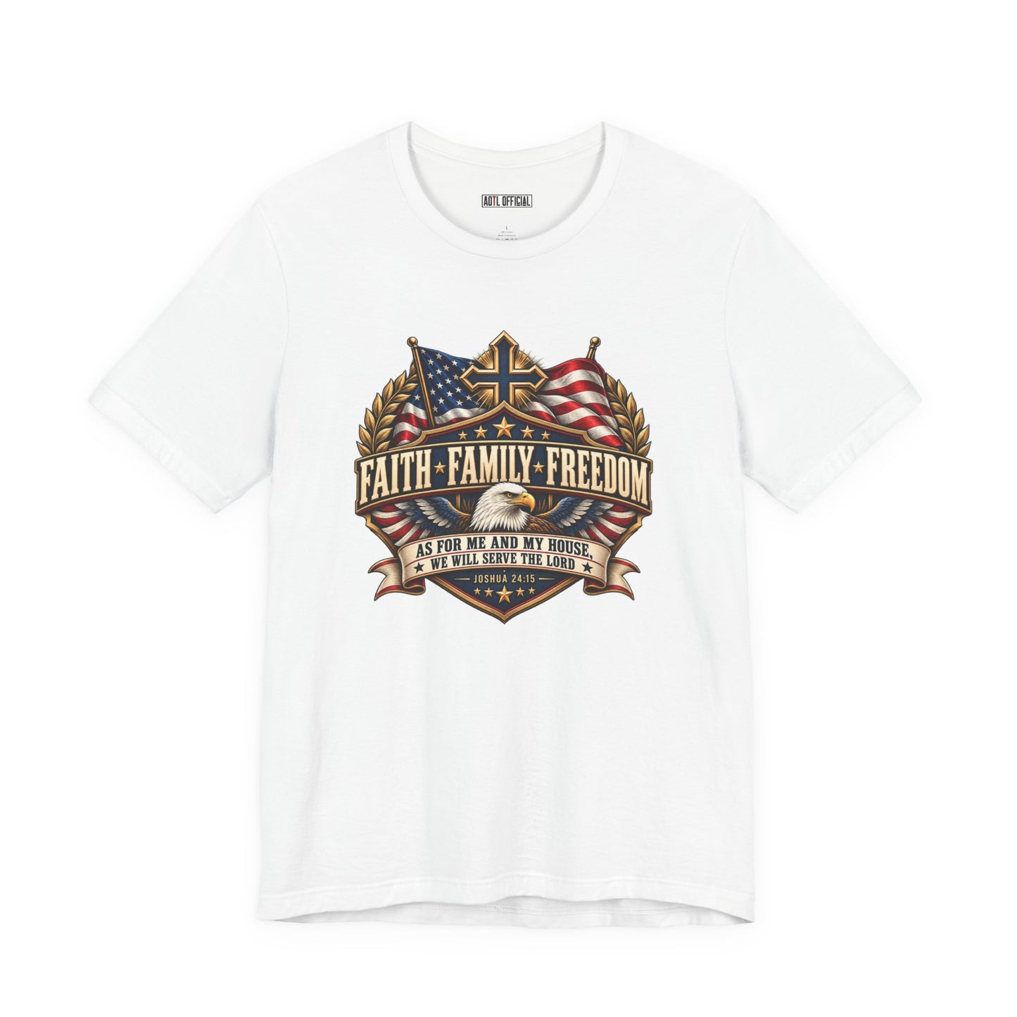 Faith. Family. Freedom. Christian T-shirt