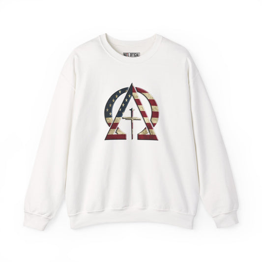 Alpha & Omega Vintage USA Unisex Heavy Blend™ Crewneck Sweatshirt