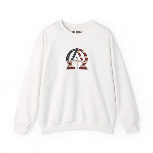 Alpha & Omega Vintage USA Unisex Heavy Blend™ Crewneck Sweatshirt