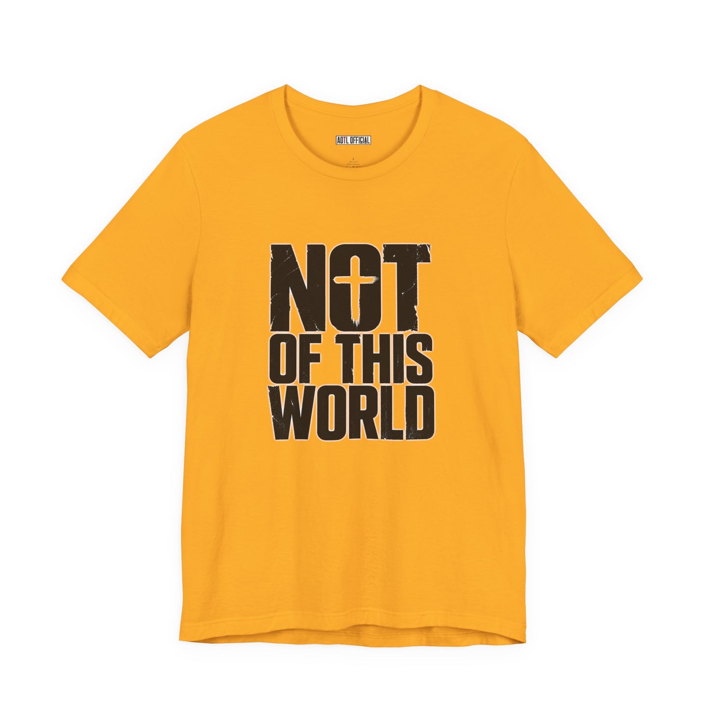 Not Of This World Black Text Christian T-Shirt