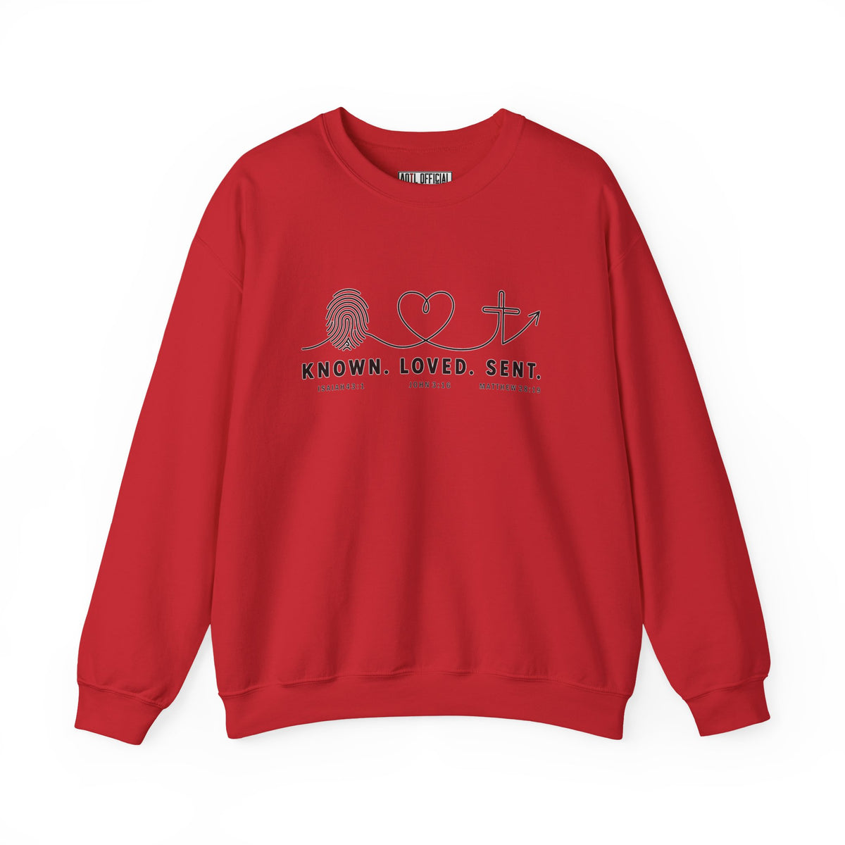 Known. Loved. Sent. Christian Sweatshirt
