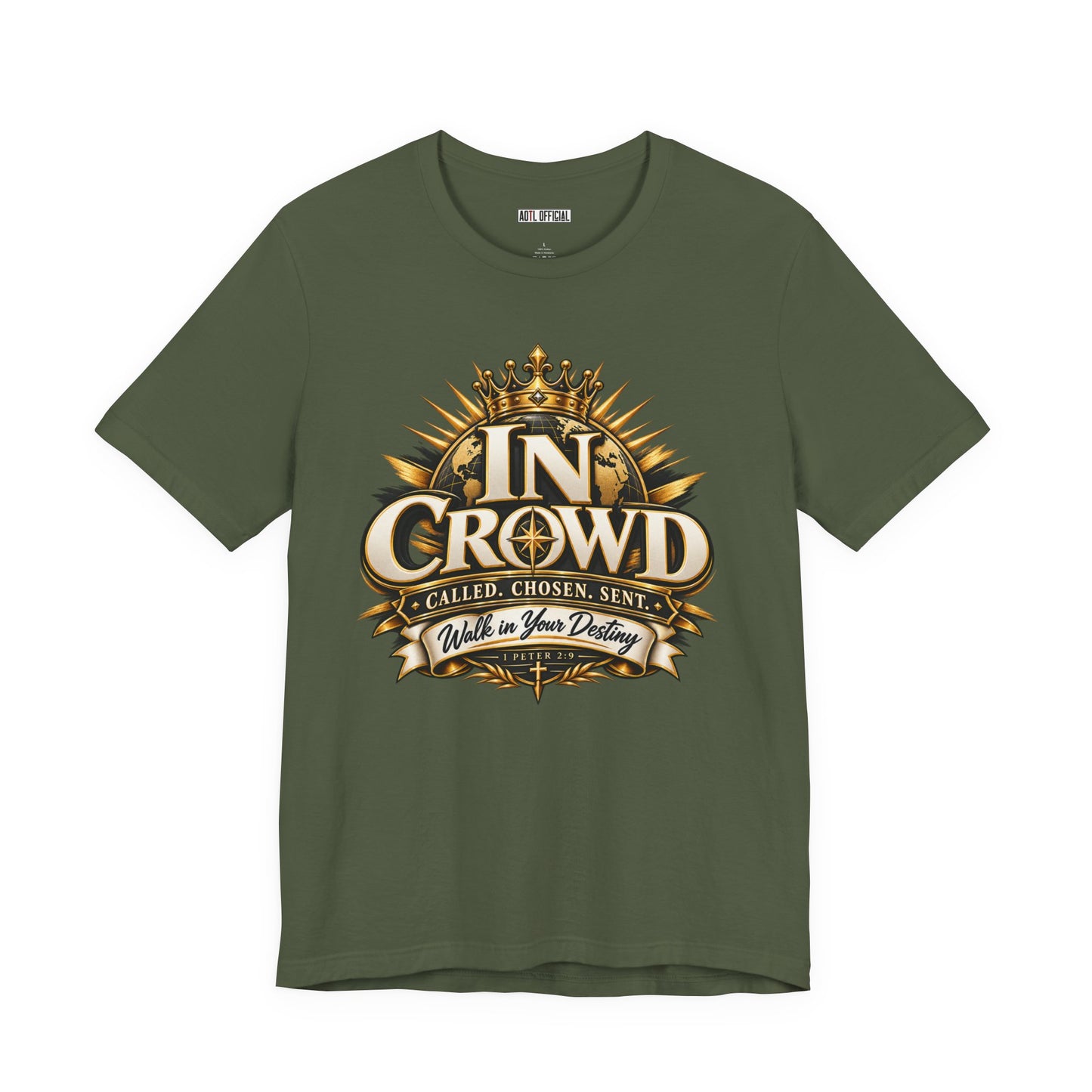 In Crowd – Called. Chosen. Sent.  Christian T-shirt