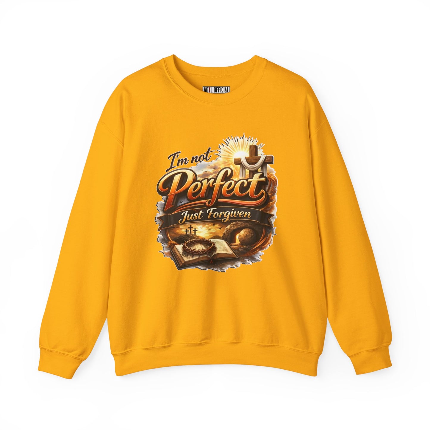 I'm Not Perfect, Just Forgiven  Version 2 Unisex Heavy Blend™ Crewneck Sweatshirt