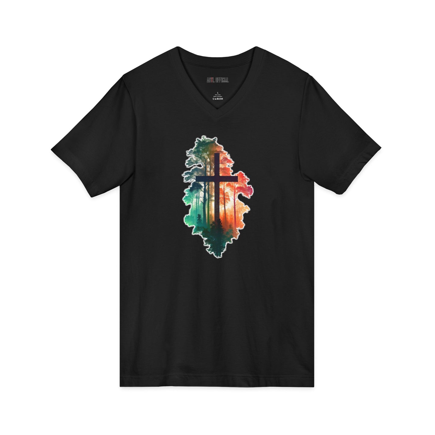 Cross in the Wilderness  V-Neck Tee