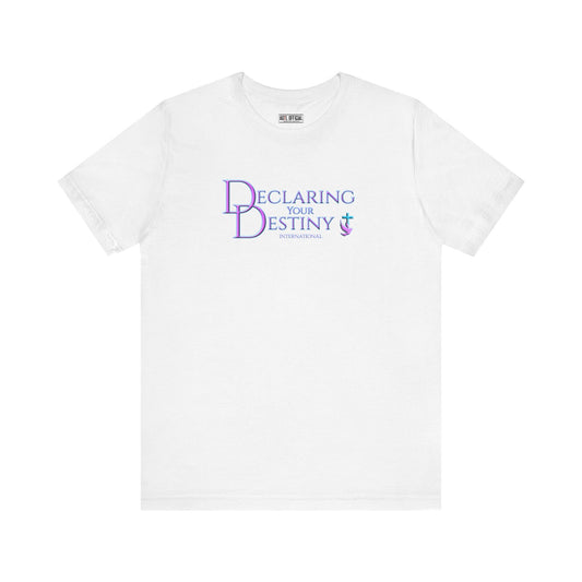 Declaring Your Destiny Lilac & Teal logo t-shirt
