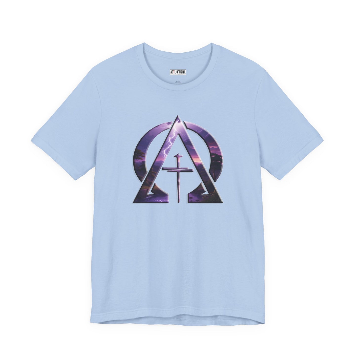 Divine Reign Amidst Nature's Majesty Alpha and Omega Unisex Short Sleeve Tee