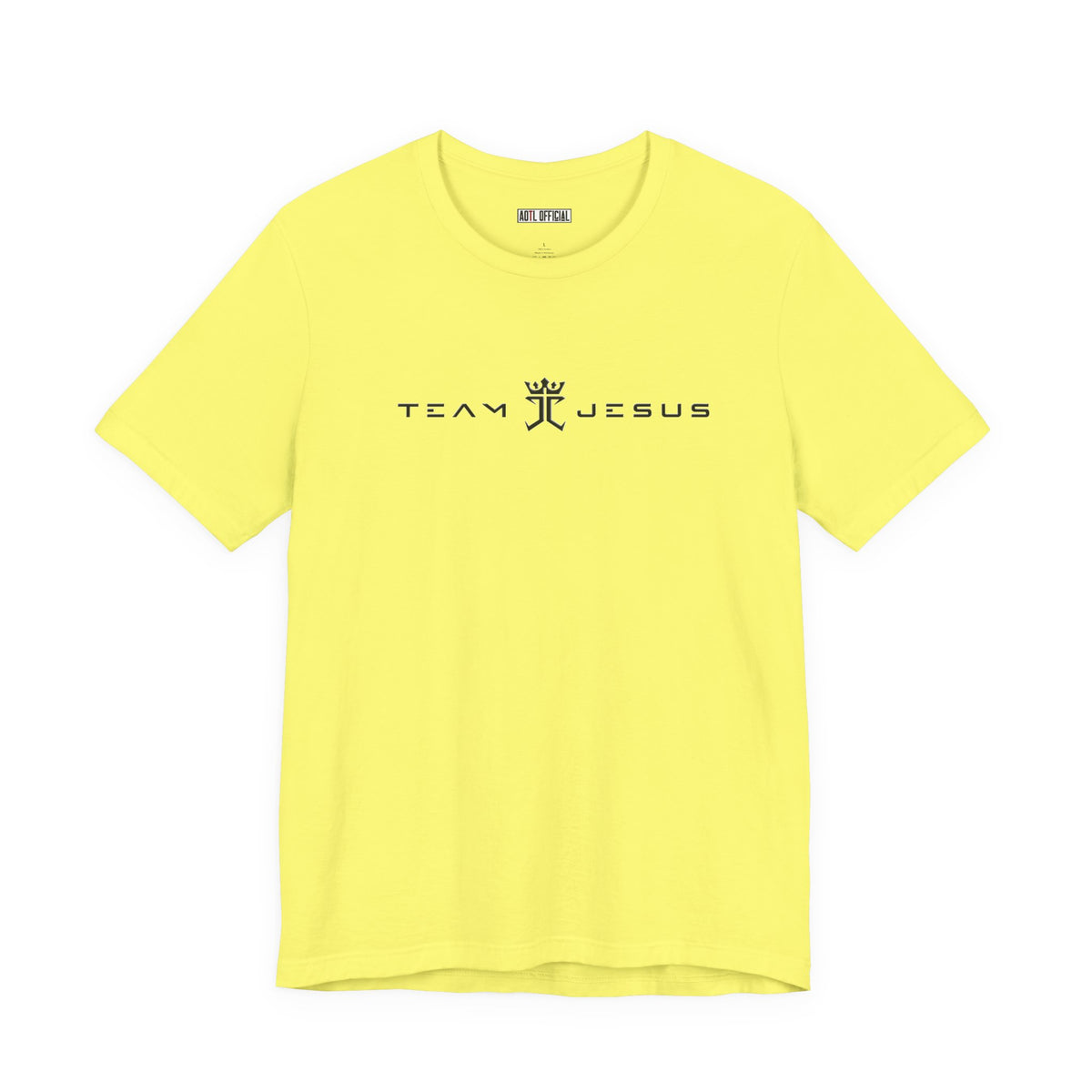 Team Jesus Modern Script, Undefeated Since 33 AD Unisex Short Sleeve Tee