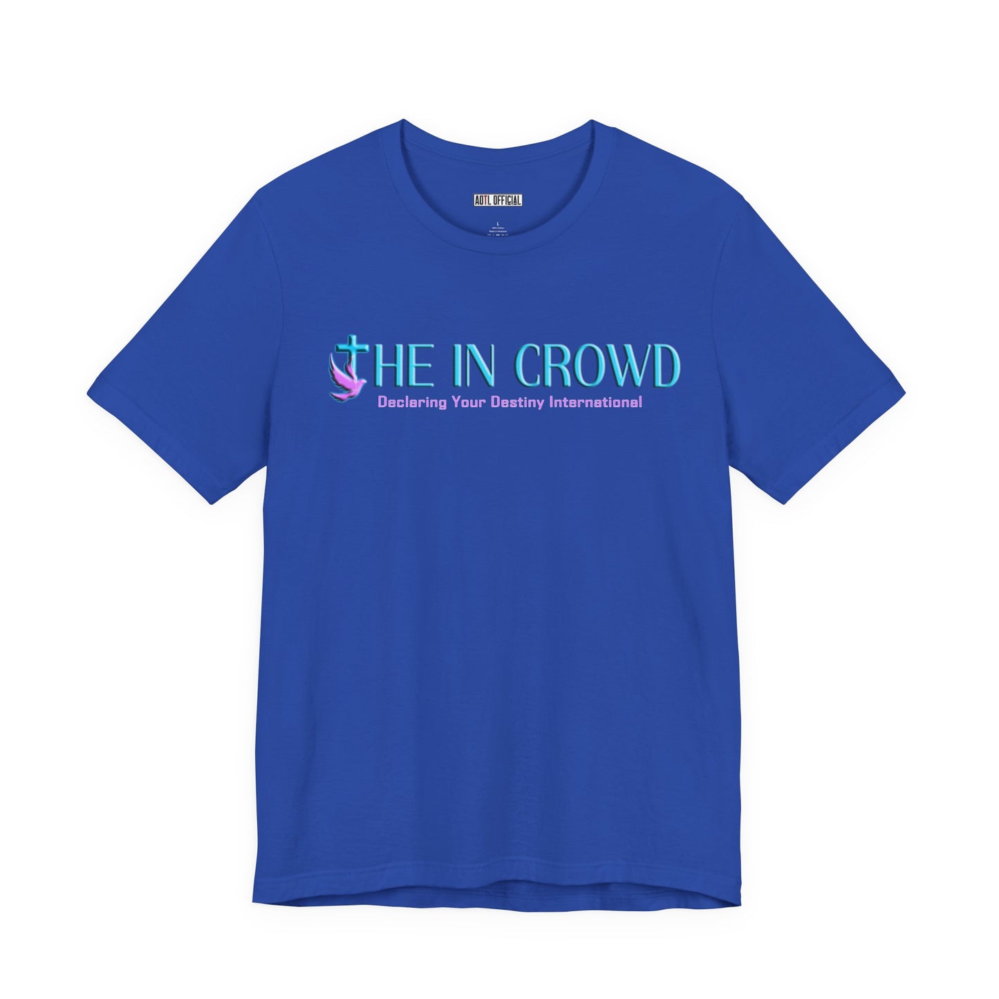 The In Crowd Lilac & Teal logo t-shirt