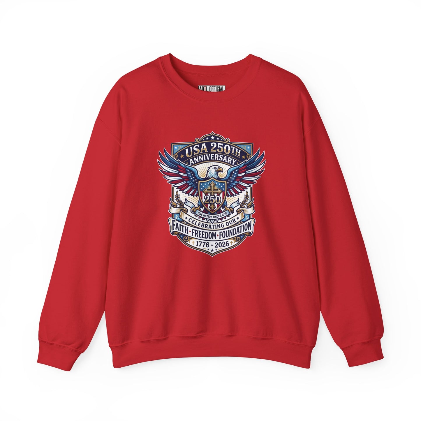 250 Years One nation Under God  Unisex Heavy Blend™ Crewneck Sweatshirt