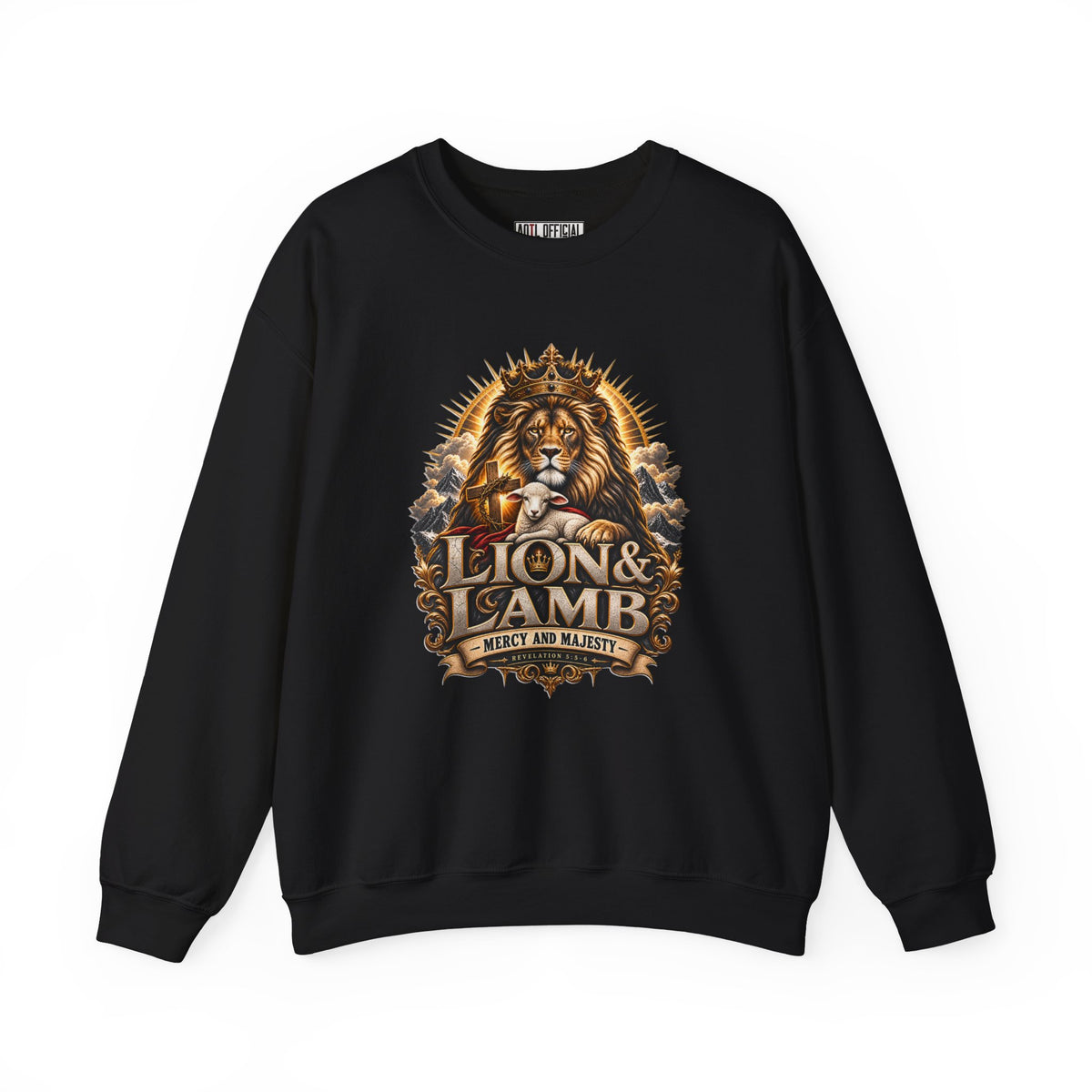 Lion & Lamb – Mercy and Majesty Christian Sweatshirt