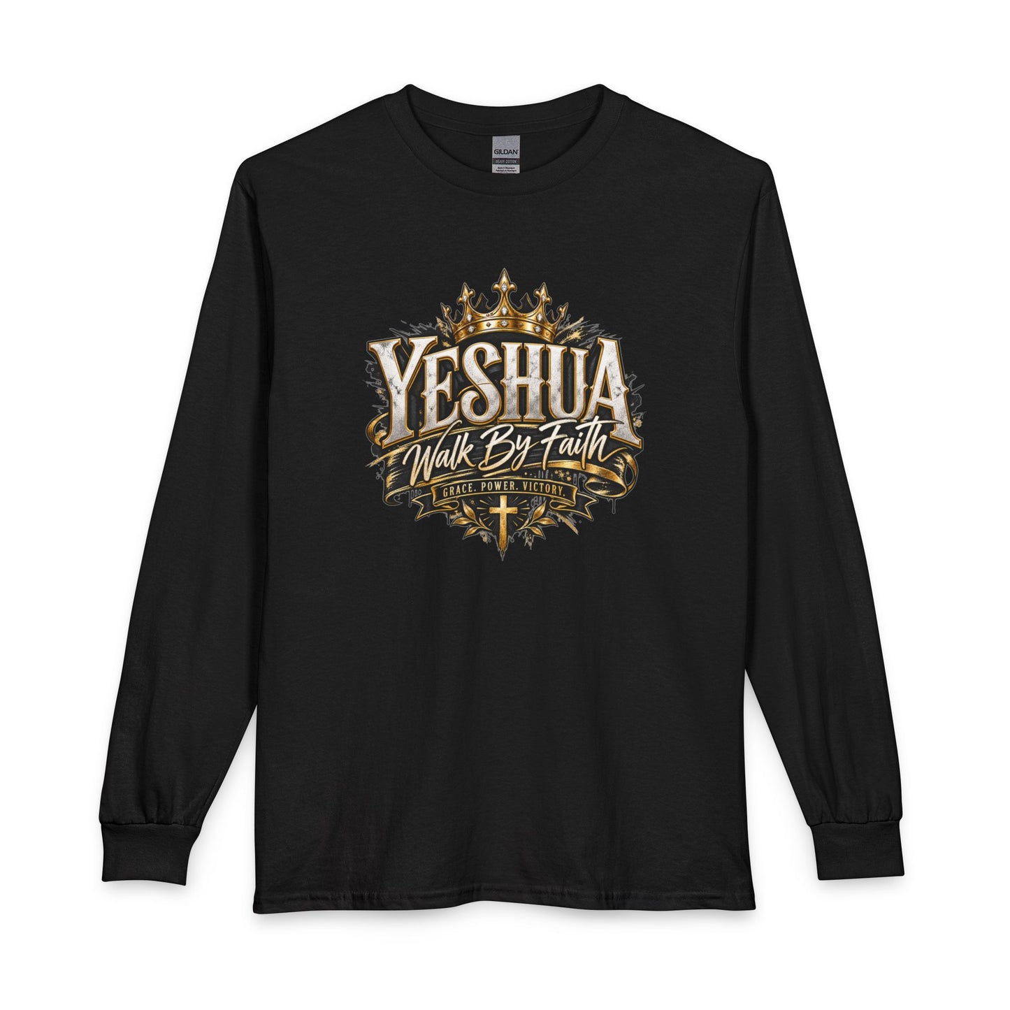 Yeshua – Walk By Faith Christian Long Sleeve Shirt