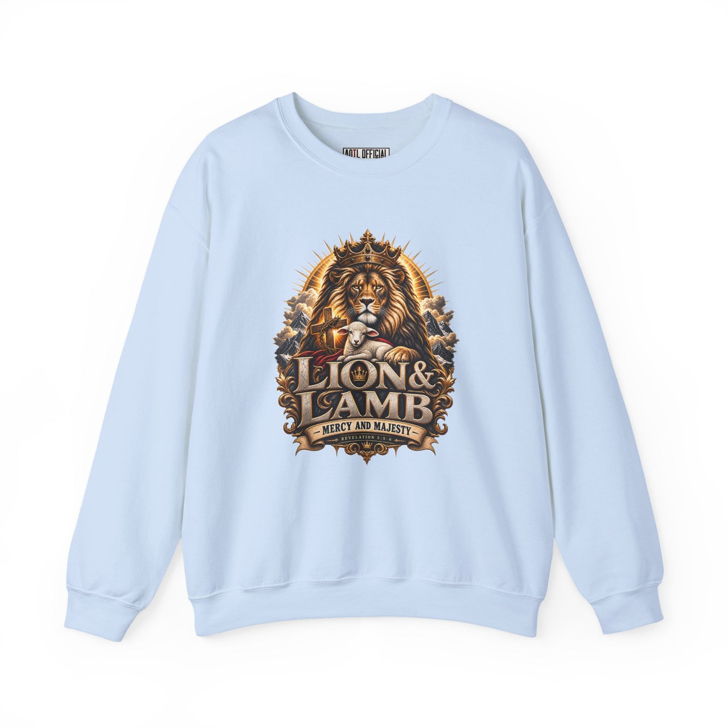 Lion & Lamb – Mercy and Majesty Christian Sweatshirt
