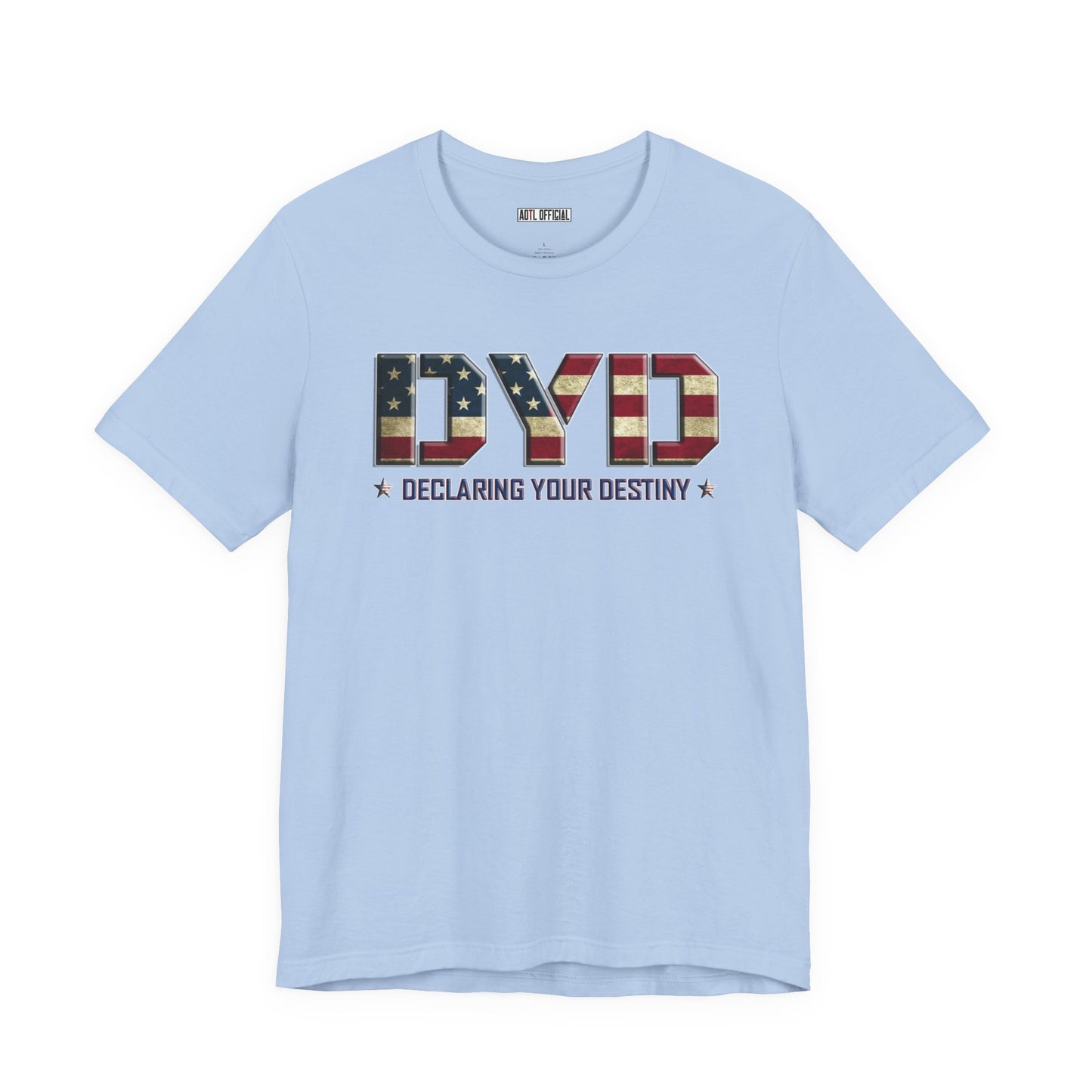 Declaring Your Destiny USA logo/Alpha & Omega USA