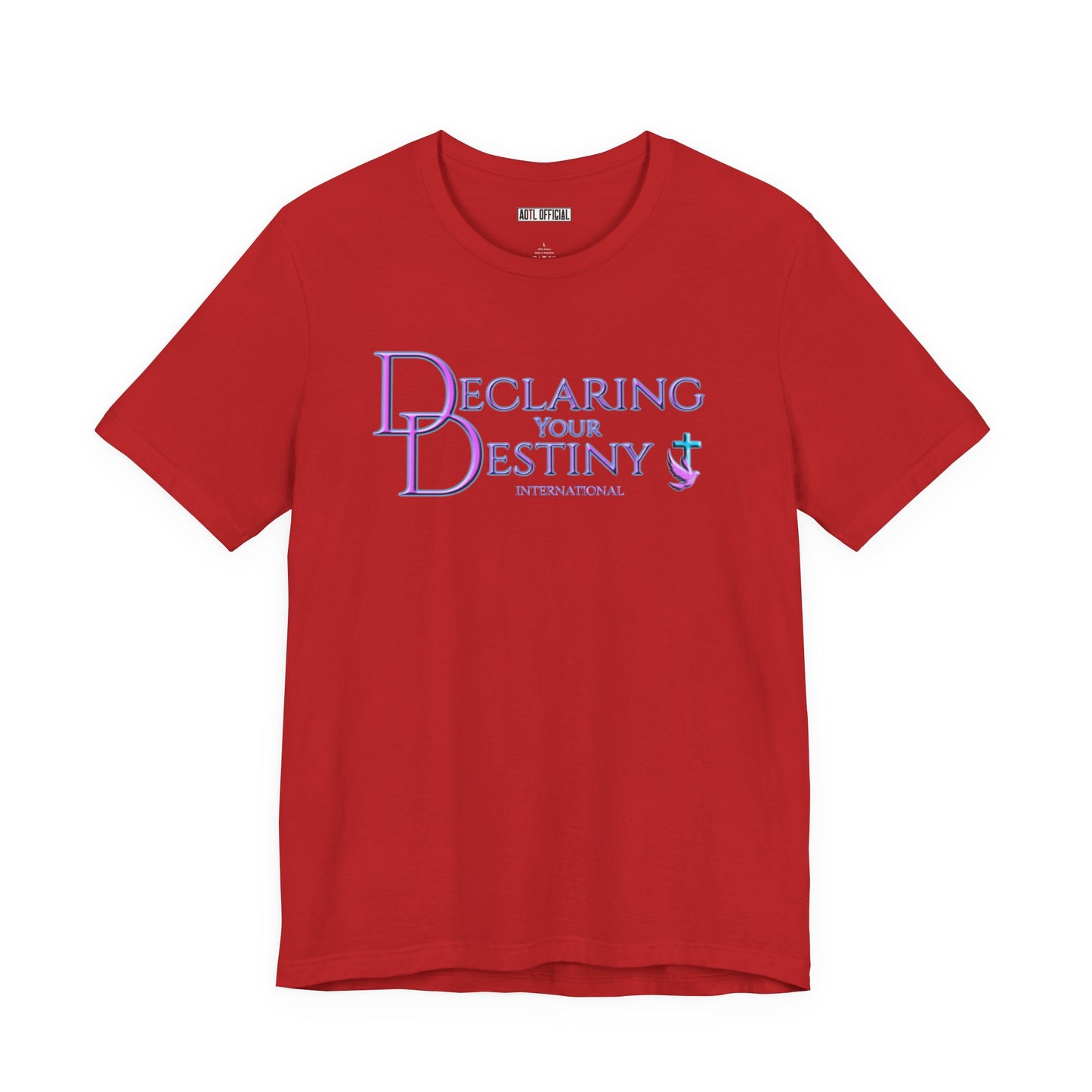 Declaring Your Destiny Lilac & Teal logo t-shirt