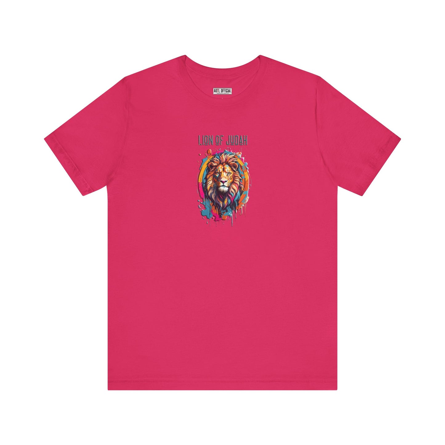Lion Of Judah Graffiti Drip Edition Christian Unisex Short Sleeve Tee