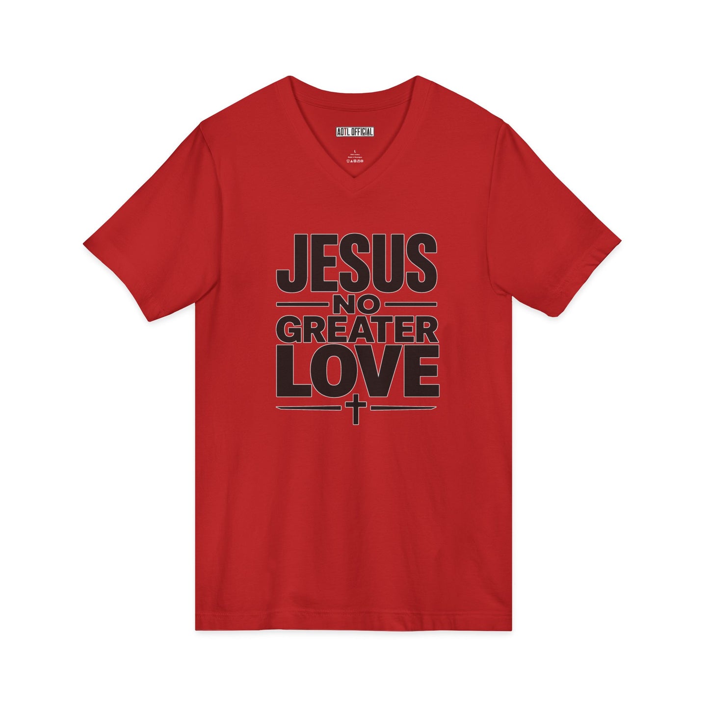 No Greater Love V-Neck Tee