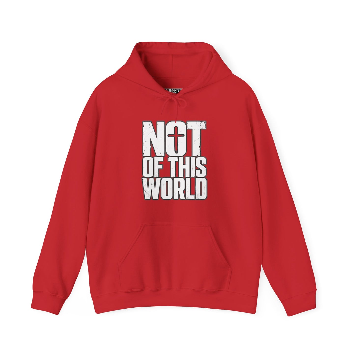 Not Of This World White Text Christian Hoodie