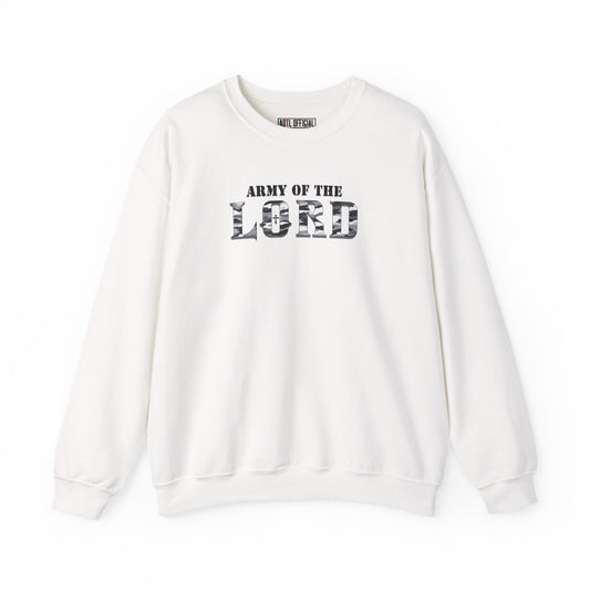 White Camo Army of the Lord Unisex Heavy Blend™ Crewneck Sweatshirt
