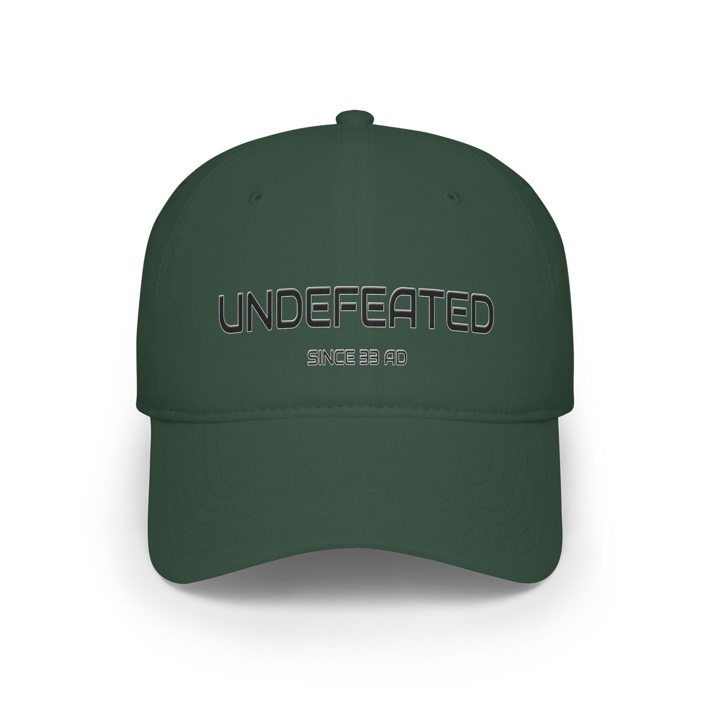 Undefeated Since 33 AD Christian Baseball Cap