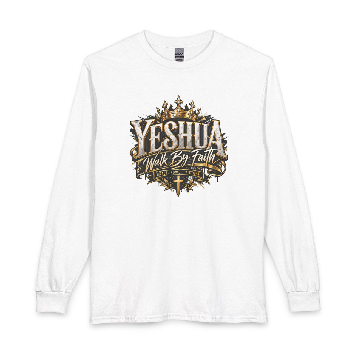 Yeshua – Walk By Faith Christian Long Sleeve Shirt