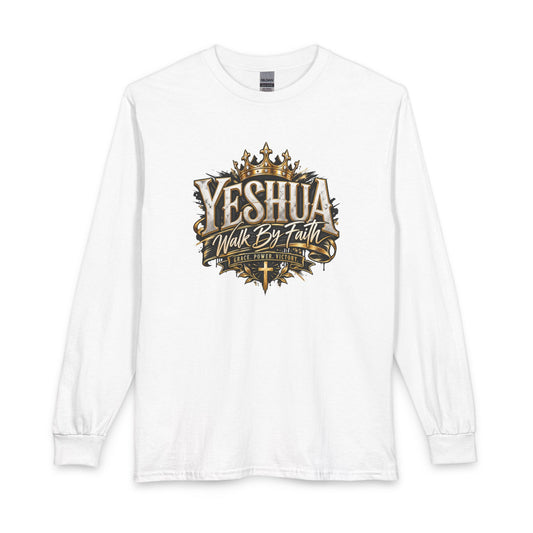 Yeshua – Walk By Faith Christian Long Sleeve Shirt