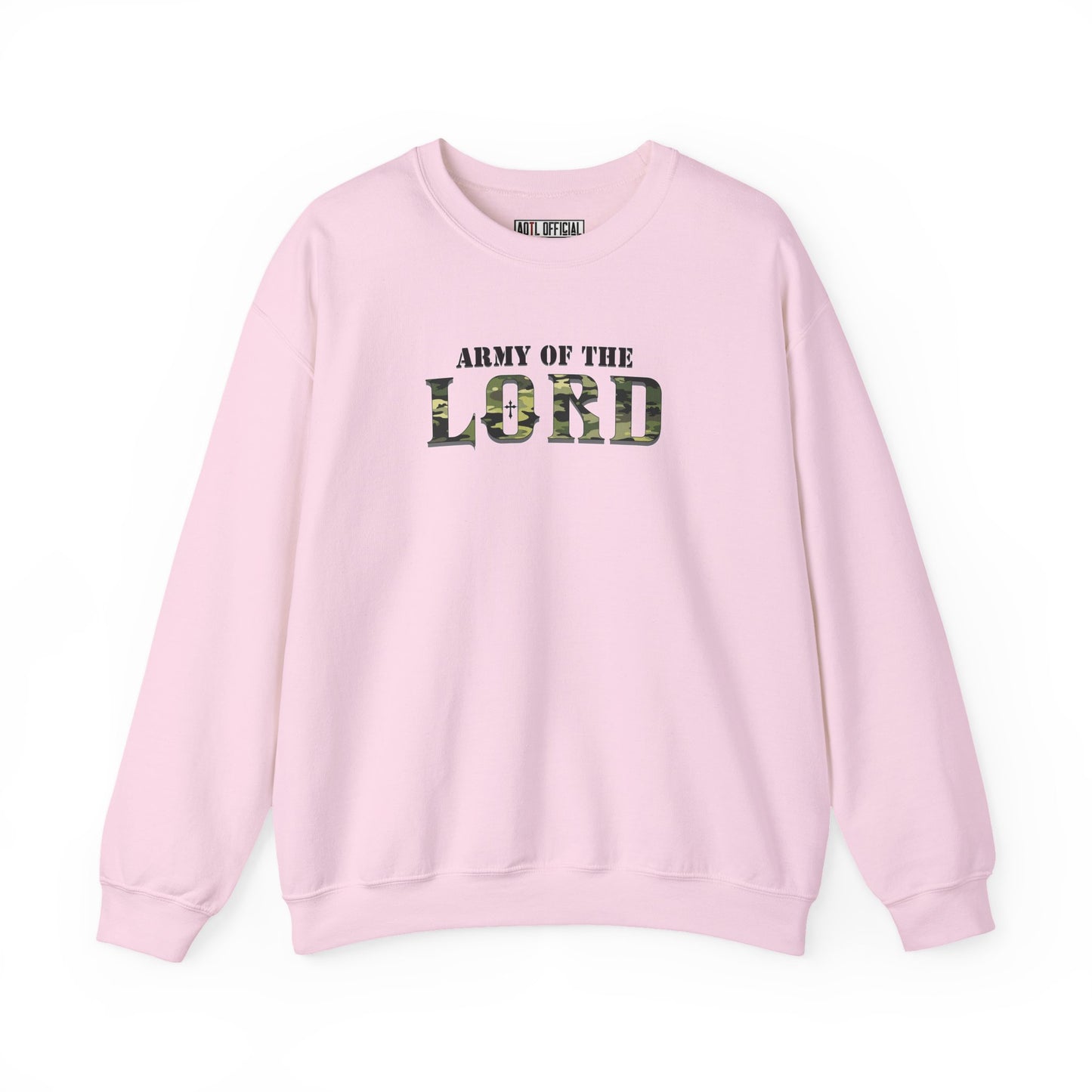 Green Camo Army of the Lord Unisex Heavy Blend™ Crewneck Sweatshirt