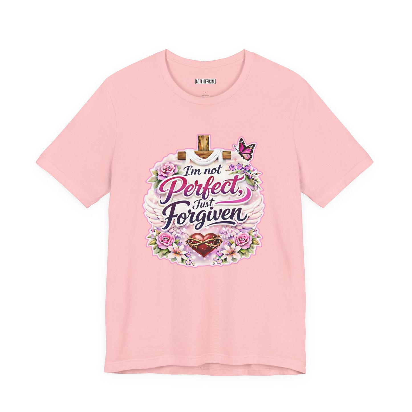 I'm Not Perfect, Just Forgiven Nature Edition  Unisex Short Sleeve Tee