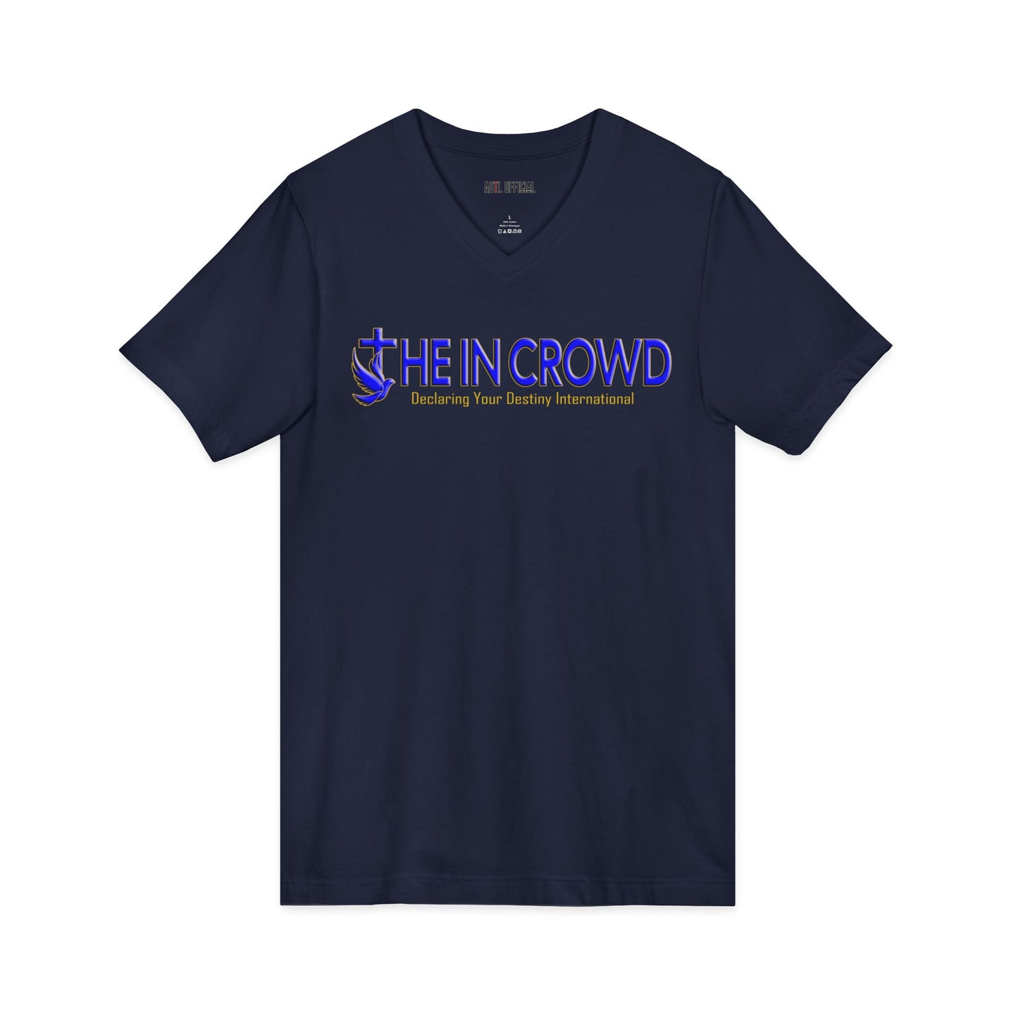Blue and Gold The In Crowd V-Neck Tee