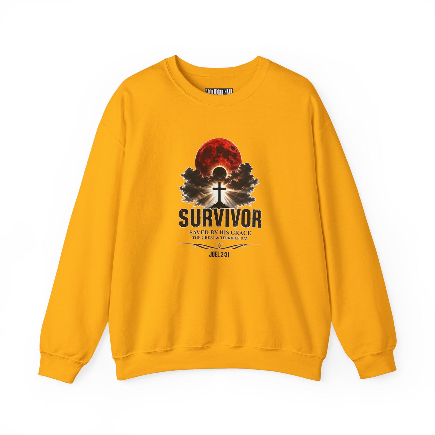 Survivor - Saved by His Grace (Joel 2:31) Christian Sweatshirt