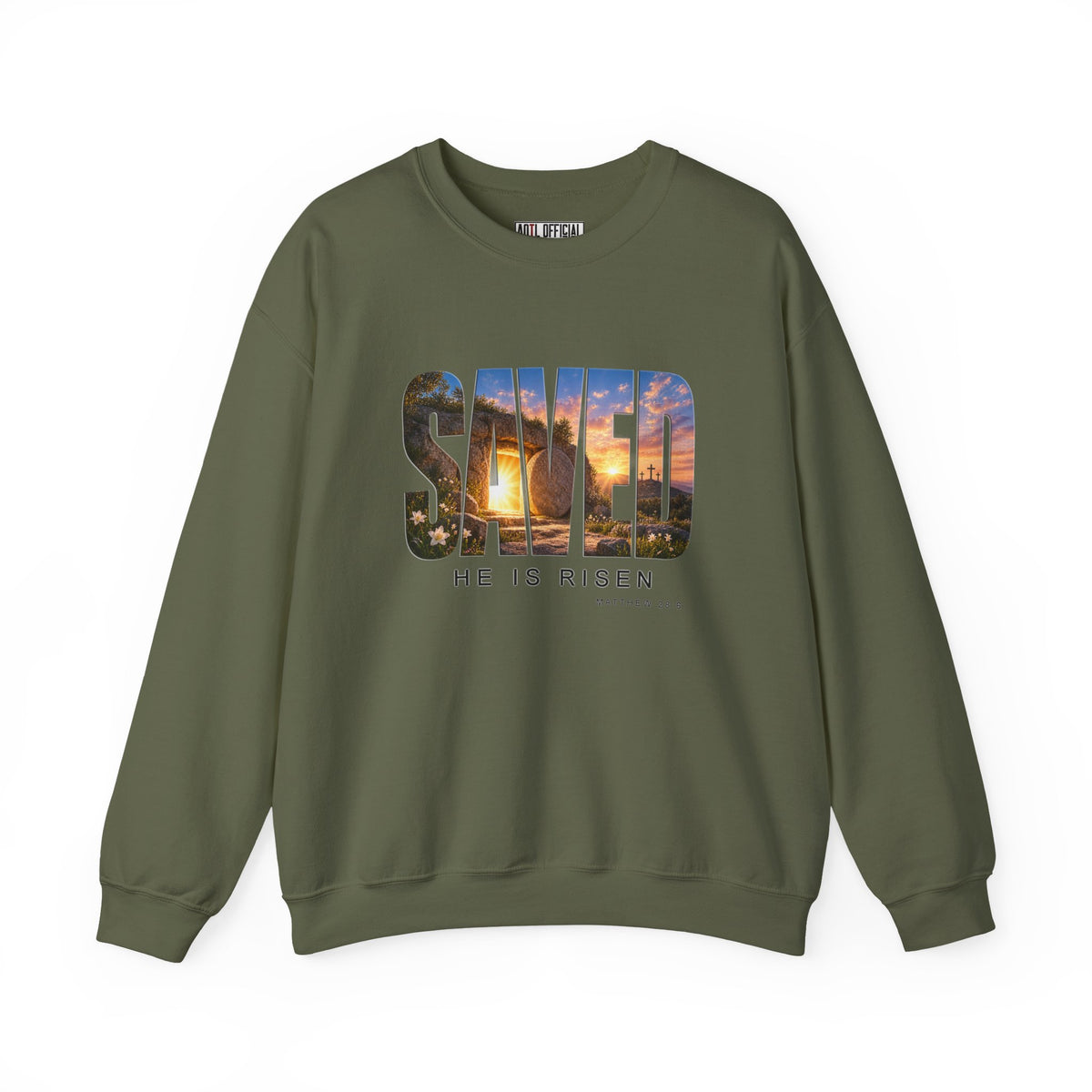 Saved-He Is Risen Christian Sweatshirt