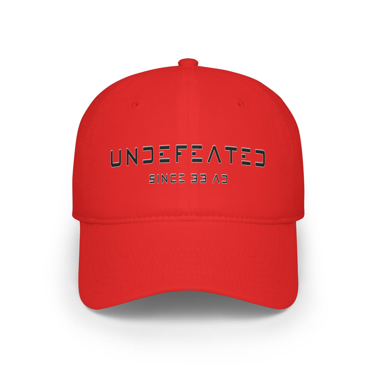 Undefeated Since 33 AD Modern Script Christian Cap