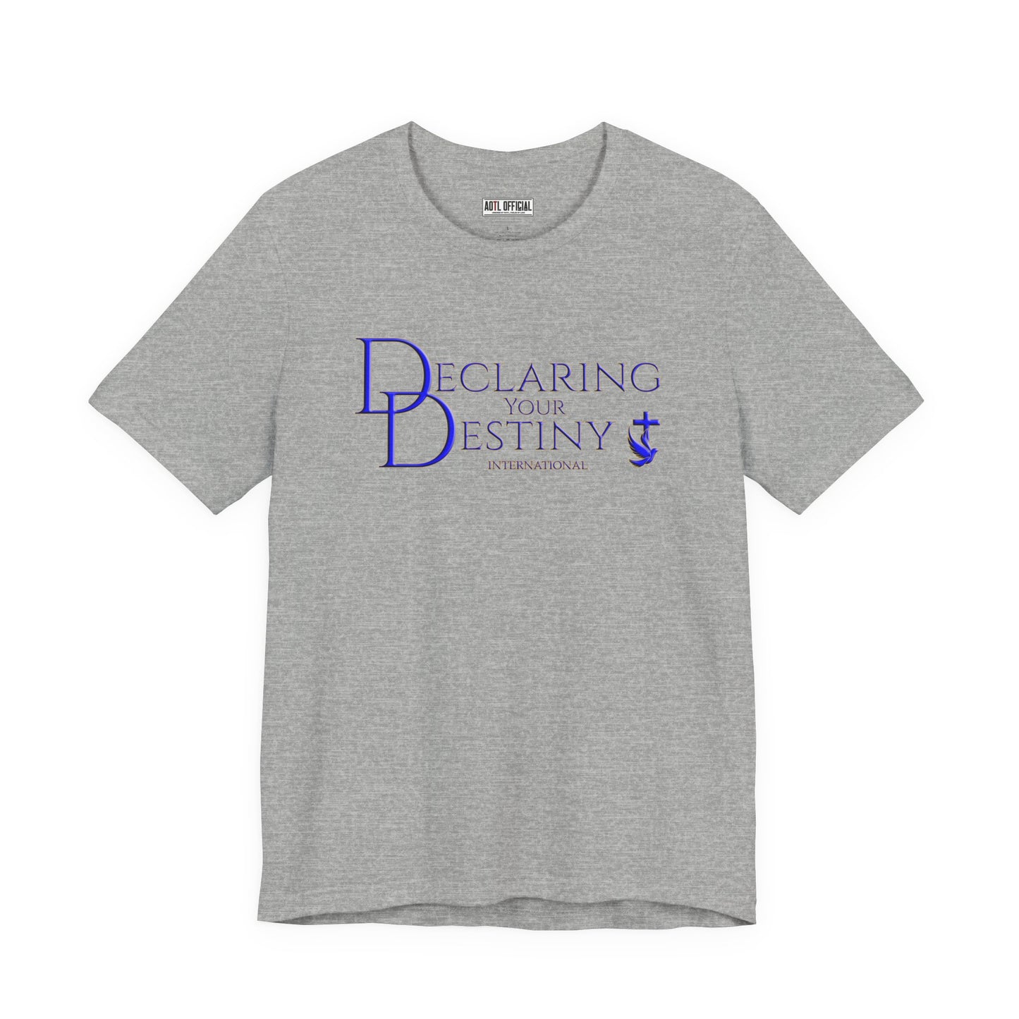 Declaring Your Destiny Blue and Gold logo t-shirt
